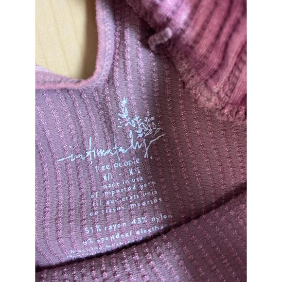 Free People Intimately Women's Washed Clay No looking Back Mock Neck Tank S: M/L - Picture 4 of 7